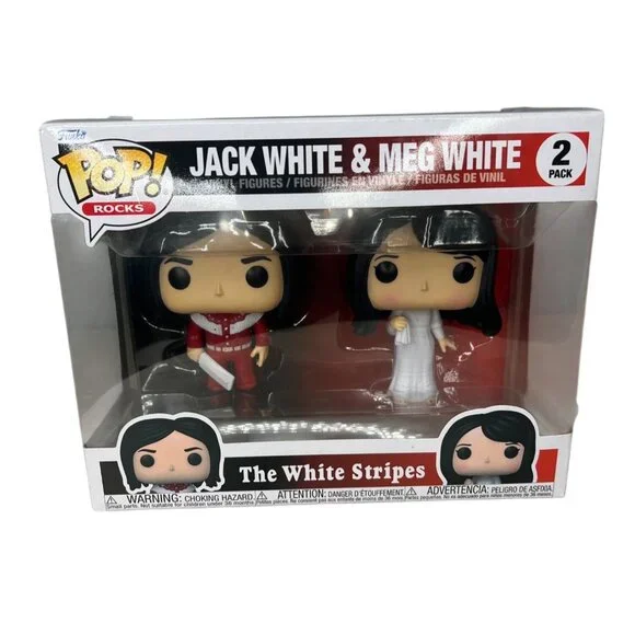 Funko Pop Rocks The White Stripes Jack White & Meg White 2-Pack Vinyl Figures - Picture 2 of 7